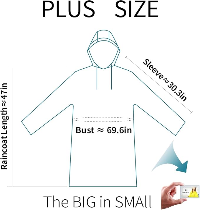 Disposable Clear Rain Ponchos for Adults with Hood bulk,travel poncho rain coats for emergency,pocket poncho adult compact for women men (5 pack)