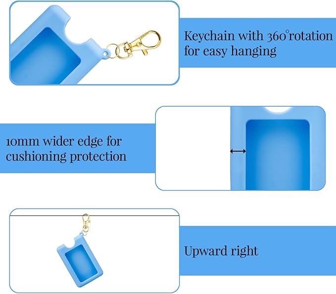 VANEST Silicone Case Compatible with Noshinku Pocket Hand Sanitizer, Protective Case with Keychain for Refillable Travel Size, Hand Sanitizer Spray Accessory