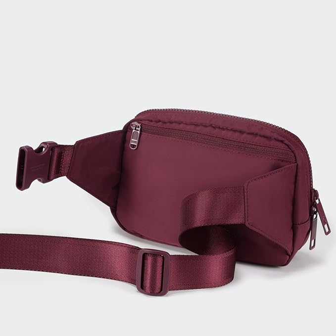 Pander Belt Bag Large 2L, Nylon Fanny Pack Purse for Women and Men with Adjustable Strap