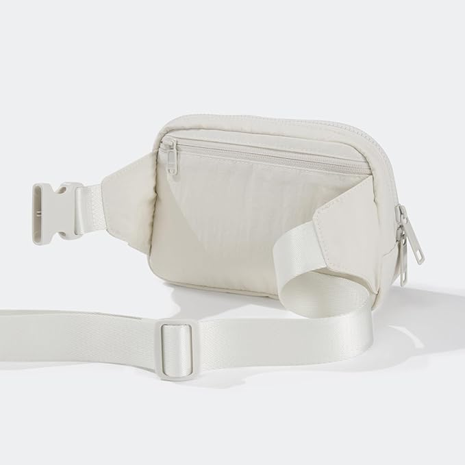 Pander Belt Bag Large 2L, Nylon Fanny Pack Purse for Women and Men with Adjustable Strap