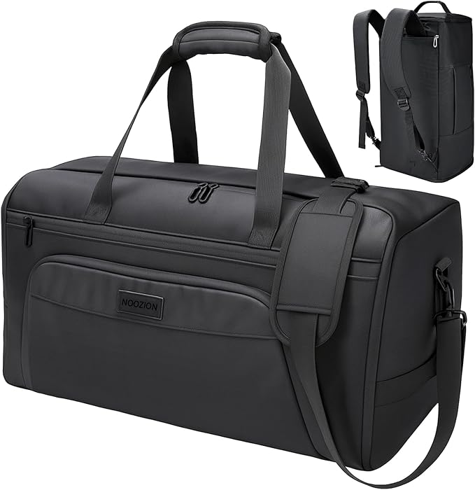 Noozion Garment Duffle Bag for Travel, 3-in-1 Convertible Carry On Suit Bag with Shoe Compartment, Lightweight Overnight Business Travel Bag for Men Women