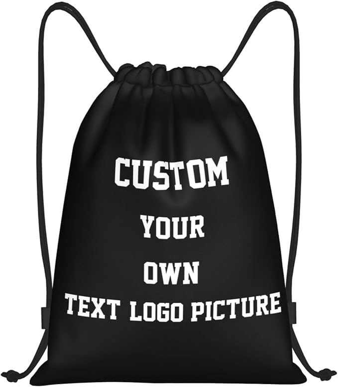 Custom Drawstring Backpack Personalized Drawstring Bag Bulk Plain Sports String Bag Sport Gym Sackpack for Women Men
