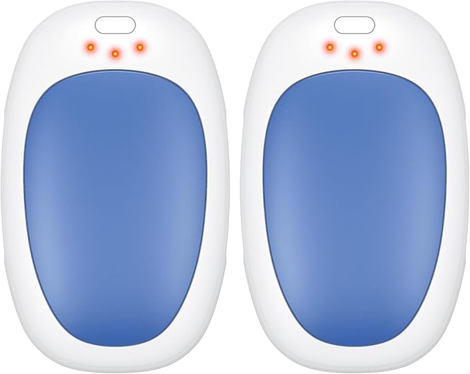 infray Hand Warmers Rechargeable, 2 Pack Electric Hand Warmer Reusable USB Pocket Warmer, 3 Settings Heated Portable AI Handwarmer Great Gifts for Christmas, Outdoor, Golf, Hunting