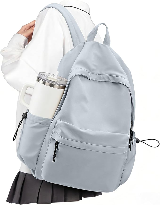 VECAVE School Backpack Blue Waterproof Bookbag Casual Lightweight Travel Rucksack Daypack Backpacks for Men Women College High School Bags backpack for Boys Girls Teens