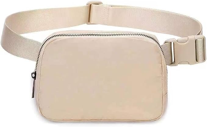Belt Bag for Women Fanny Pack Dupes, Fashion Crossbody Waist Pack Bag with Adjustable Strap, Everywhere Belt Bag for Travel Outdoors Running Hiking（Khaki）