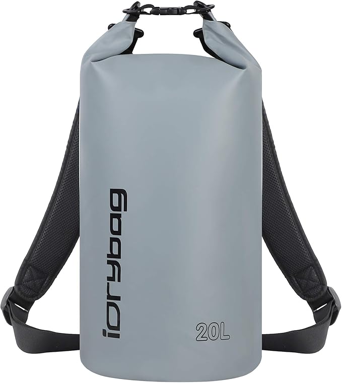 IDRYBAG Dry Bag for Kayaking Waterproof 2L/5L/10L/15L/20L, Small Dry Sack Waterproof Bag for Boating