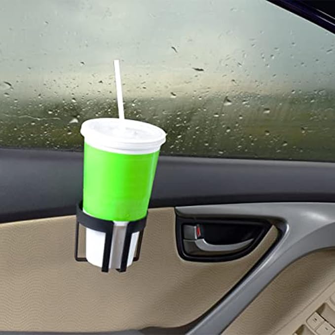 4-Pack Black 2 Large Big Automotive Cup Holders for Car 44oz and 2 Small 12oz Auto Cup Can Drink Water Bottle Custom Accessories Cup Holders for Your Car, Truck and More