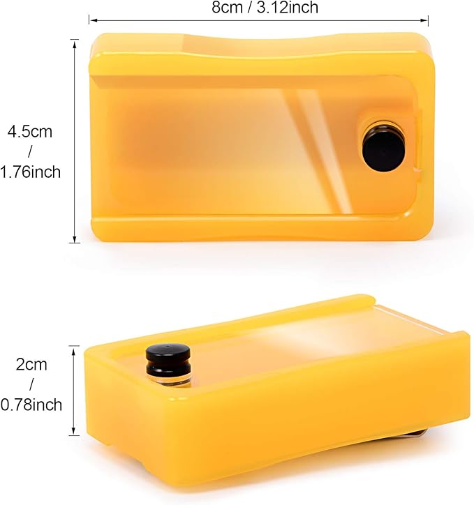 NEWISHTOOL Blade Disposal Container Storage Box, Safety to Dispose of Most 9mm 18mm Snap Off Utility Knife Blades, Portable Plastic Blades Breaker Bank with Magnet and Clip