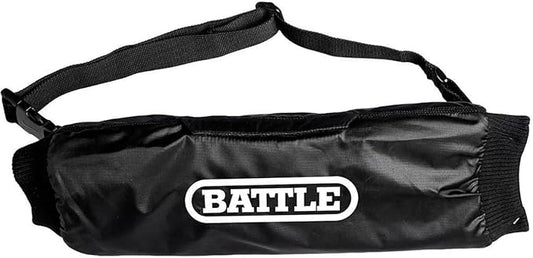 Battle Sports Football Hand Warmer – Water Repellent Hand Warmer Pouch with Pockets, Adjustable Waist Strap, Velcro Breakaway Safety System for Cold Weather Performance