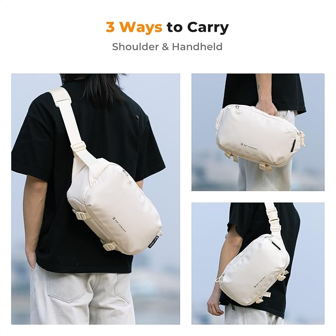 K&F CONCEPT Camera Sling Bag Crossbody Bag Waterproof Camera Shoulder Backpack DSLR/SLR/Mirrorless Camera Case