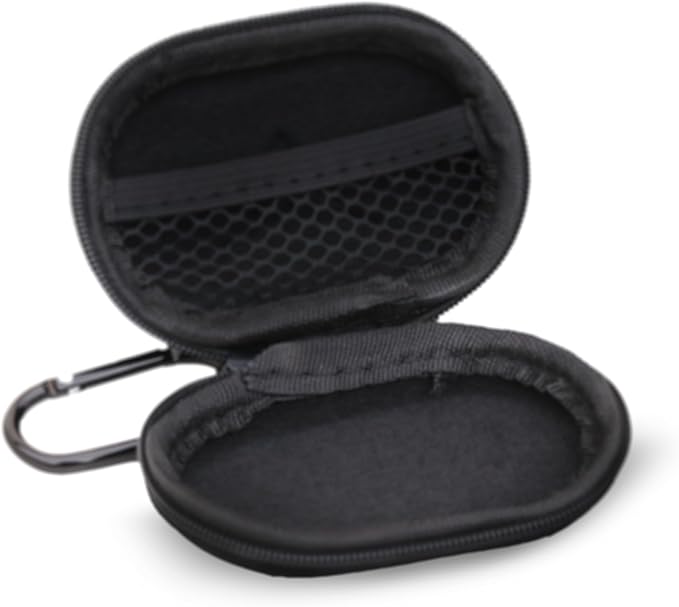Decibullz - Zipper Headphones Carrying Case, Perfect for Earphones and Earplugs (Black)