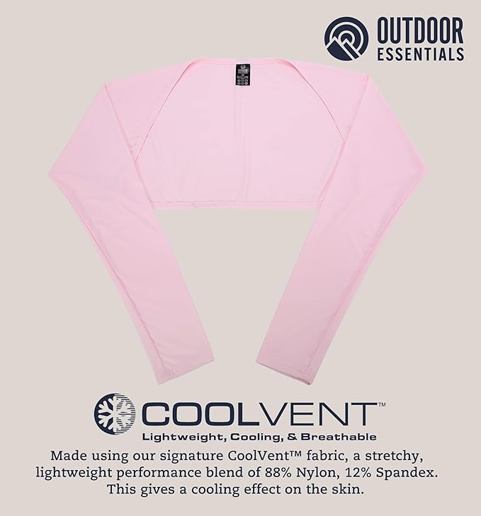 OutdoorEssentials Arm Sleeves for Women - Golf UV Shawl with Sleeves - Workout Shrug Bolero - Arm Tights for Sun Protection