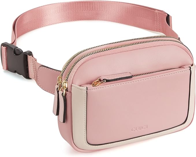 CLUCI Fanny Packs for Women Cross body, Belt Bag for Women, Mini Everywhere Crossbody Waist Bag Adjustable Strap, Vegan Leather Women's Fanny Pack