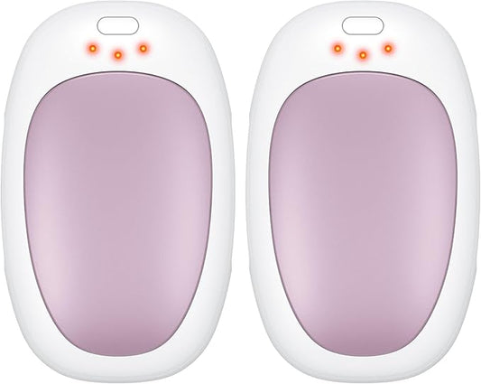 infray Hand Warmers Rechargeable, 2 Pack Electric Hand Warmer Reusable USB Pocket Warmer, 3 Settings Heated Portable AI Handwarmer Great Gifts for Christmas, Outdoor, Golf, Hunting