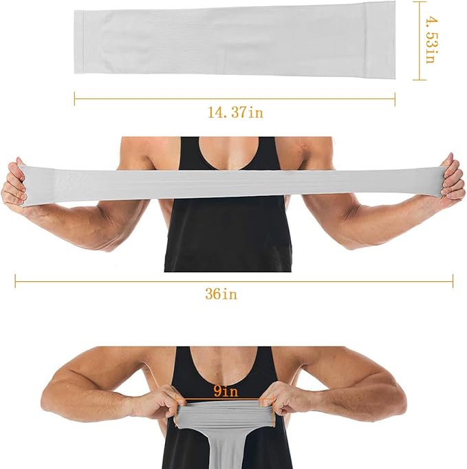 4-Pairs Arm Sleeves for Men and Women - Tattoo Cover Up - Cooling Sports Sleeve for Basketball Golf Football