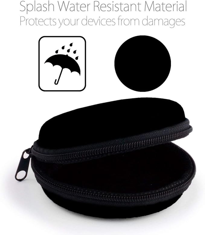 Earphone Case MAS CARNEY Headphone Earbud Hard Protective Carrying Case Bag