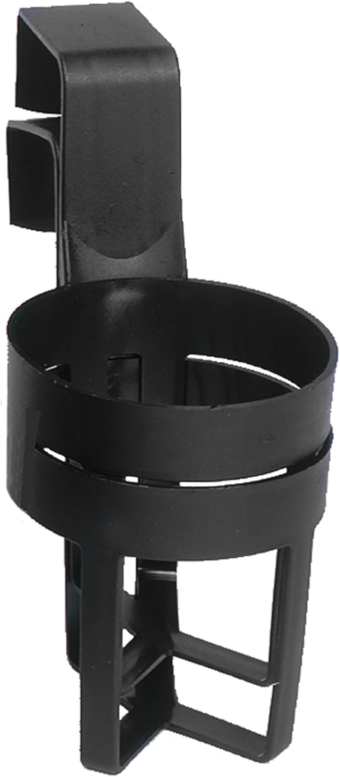 Custom Accessories Small Plastic Beverage Holder, Black, Pack of 2