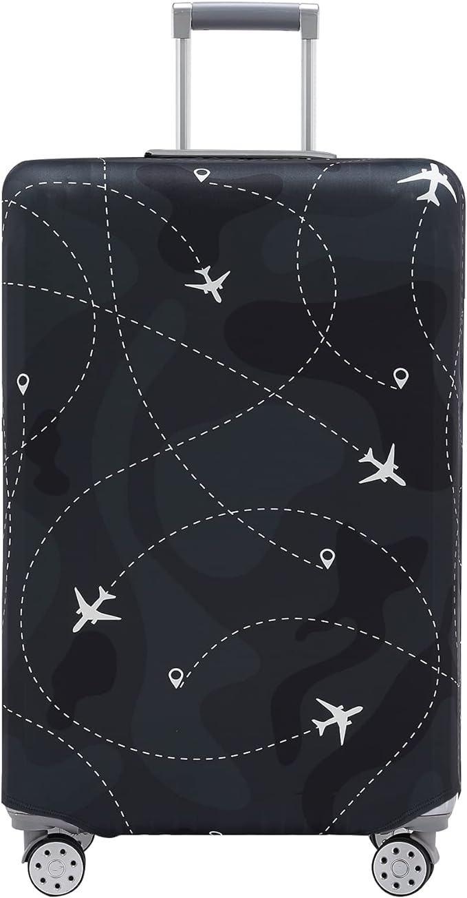 Travelkin Luggage Cover For Suitcase Tsa Approved, Suitcase Cover Protector Fits 18-32 Inch Luggage(M for 22-25 Inch Luggage)