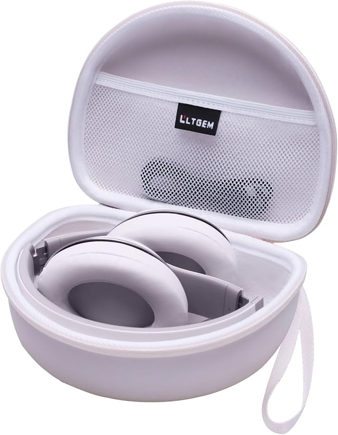 Headphone Case Compatible with Beats Studio Pro/Solo 4 / Studio 3 / Solo 3 / Picun B8 / BERIBES/JLab JBuds Lux ANC Wireless Bluetooth Noise Cancelling Headphones, Cloud Pink(Case Only)