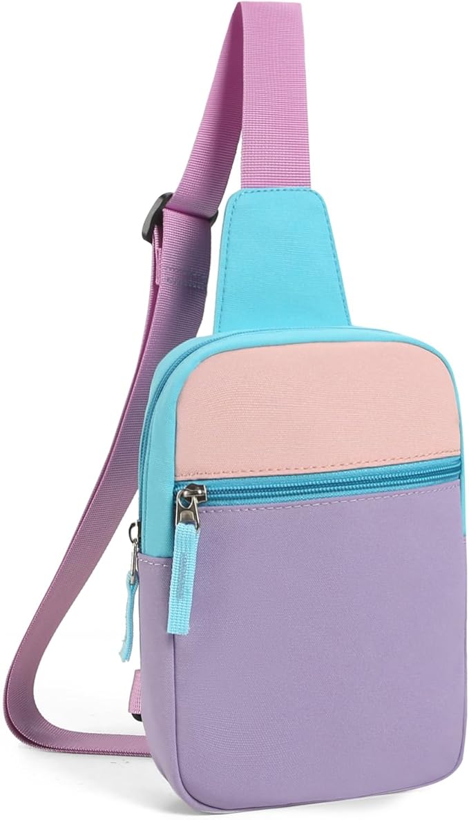 Birthday Gifts for 8 9 10 11 12 Year Old Teens Girls Kids, Fanny Pack Crossbody Bag Sling Belt Bags Purse, Dorm Travel Essentials for Girls Fashion, Preppy Tween Teen Girl Gift Trendy Stuff