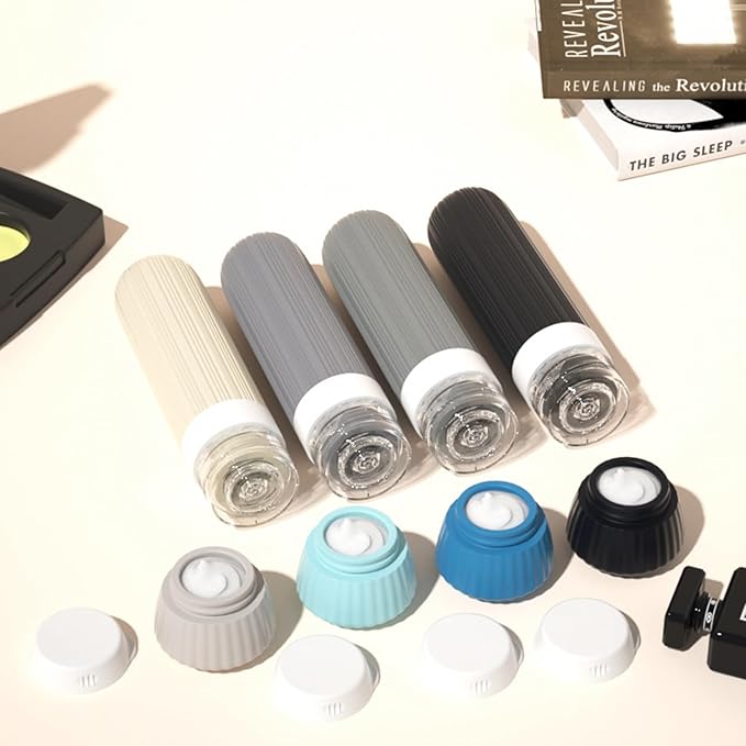 18Pack Travel Bottles for Toiletries TSA Approved Silicone Travel Containers for Toiletries, Leak Proof Refillable Liqus Shampoo And Conditioner travel Essentials toiletry Bottles (BPA Free)