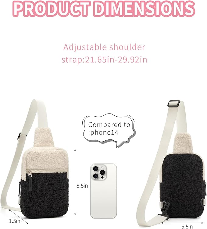 Birthday Gifts for 8 9 10 11 12 Year Old Teens Girls Kids, Fanny Pack Crossbody Bag Sling Belt Bags Purse, Dorm Travel Essentials for Girls Fashion, Preppy Tween Teen Girl Gift Trendy Stuff