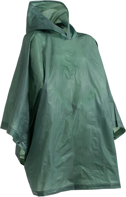 totes Adult Packable Lightweight Adjustable Rain Poncho