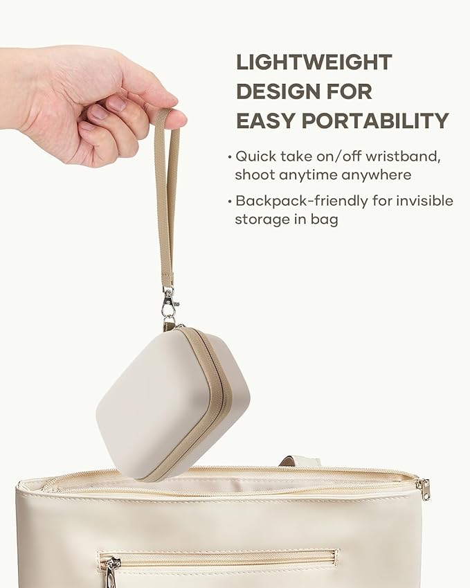 Digital Camera Case Fit for KODAK PIXPRO FZ45/FZ55/ CAMKORY/STUOGYUM DC402-AF/Canon IXUS, Storage Travel Carry Case with 3 SD Card Slots for Kodak Camera, Batteries, SD Card, Beige