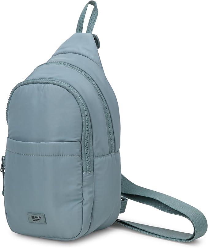 Reebok Unisex Crossbody Bag - Convertible Compact Durable Cross Body Bag for Women and Men - Gym and Travel Essentials, Size One Size, Thea II Trellis