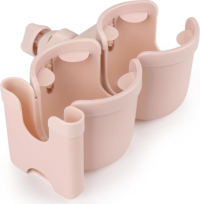 Accmor Stroller Cup Holder with Phone Holder, Bike Cup Holder, Universal Cup Holder for Uppababy Nuna Doona Strollers, 2-in-1 Cup Holder for Walker, Wheelchair, Scooter