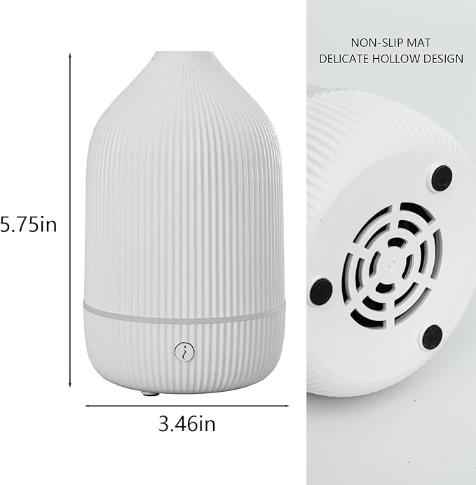 Diffuser,USB Plug-in Car Portable Aromatherapy Diffuser,Essential Oils for Diffusers with 7 Colors Lights 2 Switch Mode Waterless Auto Off for Car Home Office Room (USB Power)