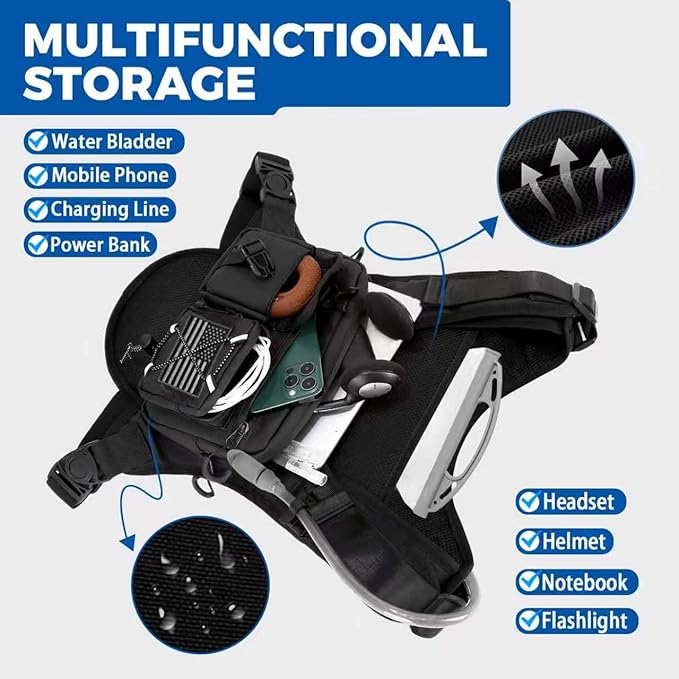 Criuage USA Patent Running Hydration Vest Backpack, Lightweight Chest Pack with 2.0L Water Bladder Bag Daypack for Hiking Running Cycling Race Marathon for Women Men