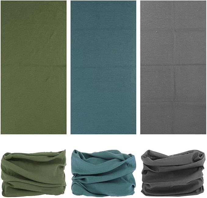 VANCROWN Headband Neck Gaiter Head Wrap Headwear Face Mask Magic Scarf Bandana for Men and Women