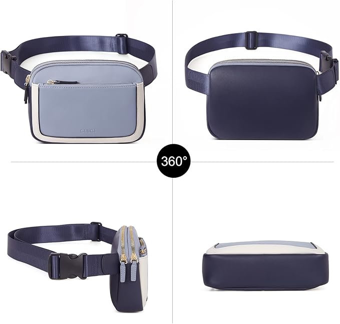 CLUCI Fanny Packs for Women Cross body, Belt Bag for Women, Mini Everywhere Crossbody Waist Bag Adjustable Strap, Vegan Leather Women's Fanny Pack