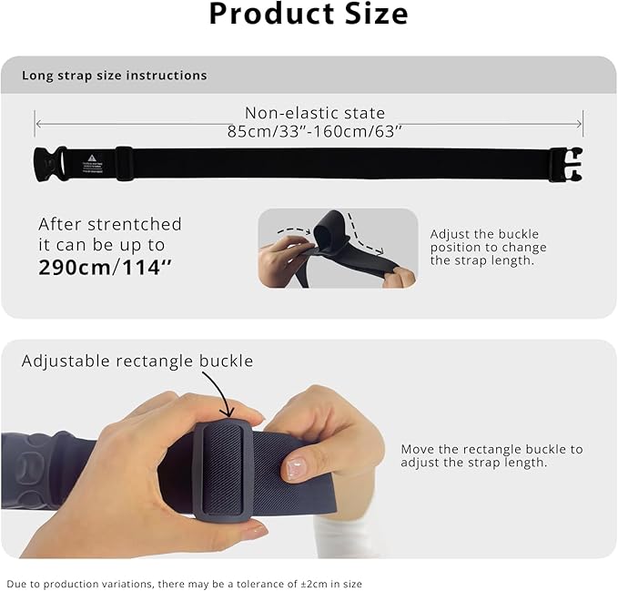 Luggage Straps 3 PCS for Suitcases, Connector Strap with Heavy Duty Lockable Buckle Connect 2 Suitcases, a Luggage Hook with Velcro Fixing Travel Accessories, Bags, a Bag Strap Adding a Backpack