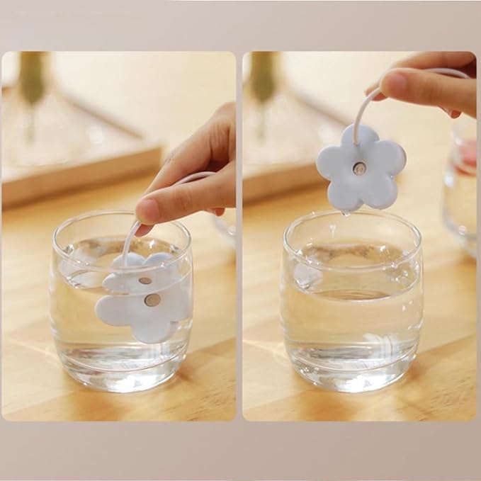 USB Small Flower Humidifier, Creative Cute Simple Mini Humidifier Portable Air humidifier for Home Bedroom Office Desk