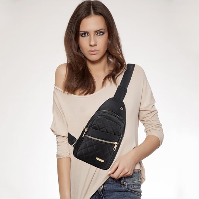 Banelu Small Sling Bag Crossbody Sling Backpack for Women Trendy, Small Crossbody Purse Cross Body Bag for Hiking Traveling