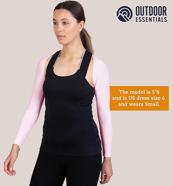 OutdoorEssentials Arm Sleeves for Women - Golf UV Shawl with Sleeves - Workout Shrug Bolero - Arm Tights for Sun Protection