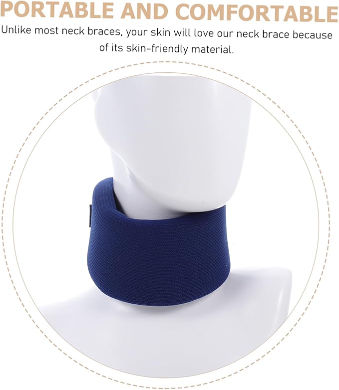 Comfortable Adjustable Neck Brace Skin-Friendly Sponge Support for Neck Breathable Design Suitable for for Rest and Relaxation