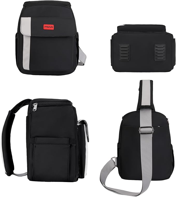 MOSISO Camera Bag Small Crossbody Shoulder Messenger Bag for DSLR/SLR/Mirrorless Cameras, Padded Camera Case with Front Flap Pocket&Rain Cover, Photography Purse for Canon/Nikon/Sony, Black