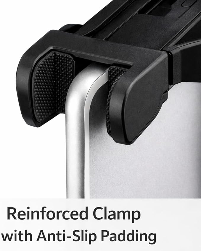 Acuvar Tablet Tripod Mount with Ball Head – 360° Rotating iPad Holder for Tripods, Ring Lights & Stands (5.3–10.6”)