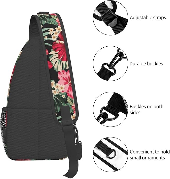 Sling Backpack Unisex Crossbody Chest Bag Shoulder Chest Bag For Women Men Hiking Travel