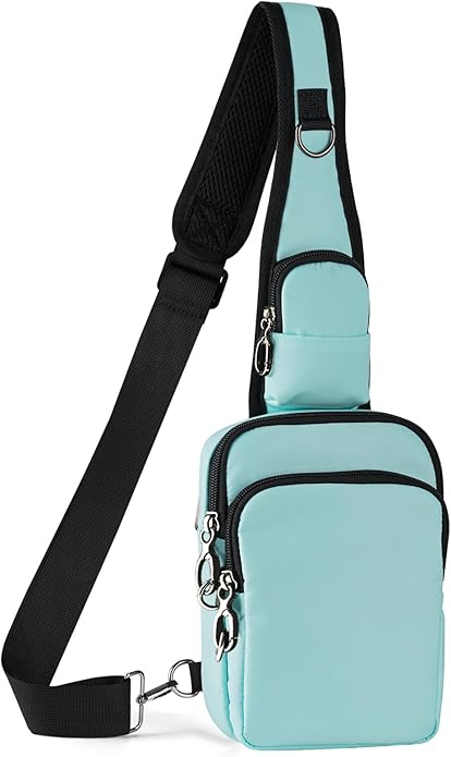 BROADREAM Sling Bag, Crossbody Bag with Anti-Theft Lock Zipper, RFID Blocking & Water Resistant for Travel Work Sport