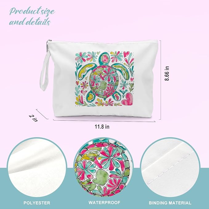 BELLOWDEER Beach Bags for Women, Wet Bag Cosmetic Bag for Beach Toiletries, Summer Travel Essentials, Gifts for Women