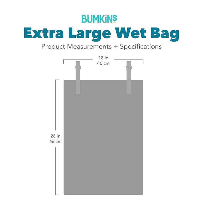 Bumkins Disney Waterproof Hanging Wet Bag Large for Baby, Laundry, Dirty Clothes, Travel, Swim Suit, Cloth Diapers, Pool, Towels, Daycare, Beach, Zip Reusable Bag, Vacation Packing, XL Winnie the Pooh