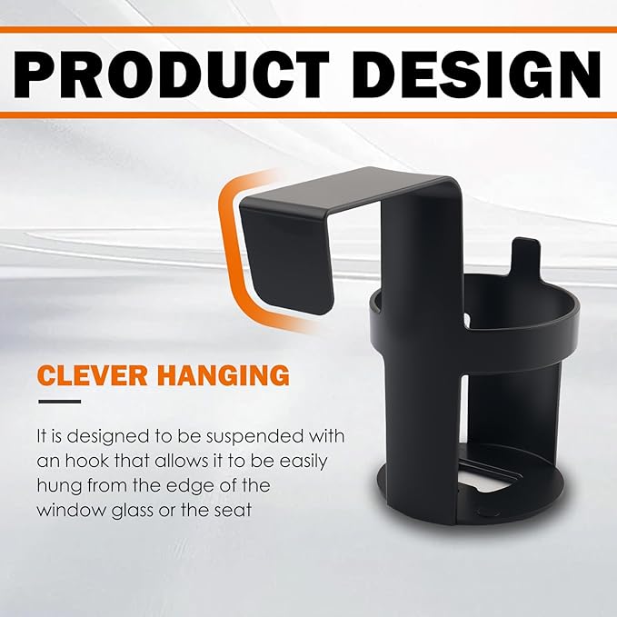 2PCS Hanging Car Cup Holders,Portable Automotive Cup Holders for Side Window/Seat,Versatile Hollow Car Window Cups Holder as Cars Organizers and Storage for Most Vehicles