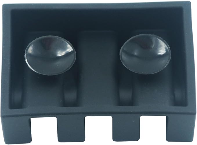 2 Pack Silicone Soap Dish with Suction Cup, Self Draining Soap Holder, Sponge Holder, for Shower,Bathroom,Kitchen Sink Organizer (Black)