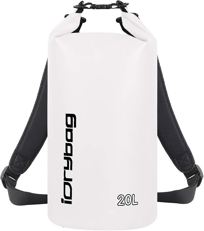 IDRYBAG Dry Bag for Kayaking Waterproof 2L/5L/10L/15L/20L, Small Dry Sack Waterproof Bag for Boating