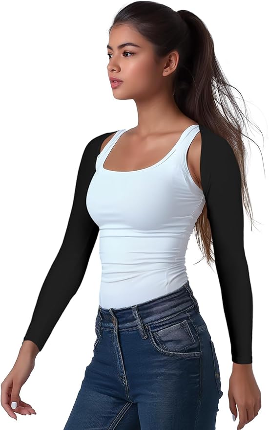 OutdoorEssentials Arm Sleeves for Women - Golf UV Shawl with Sleeves - Workout Shrug Bolero - Arm Tights for Sun Protection