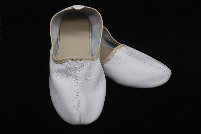 Womens Indoor Leather Slippers Traditional Babouche House Shoes Barefoot Moccasin